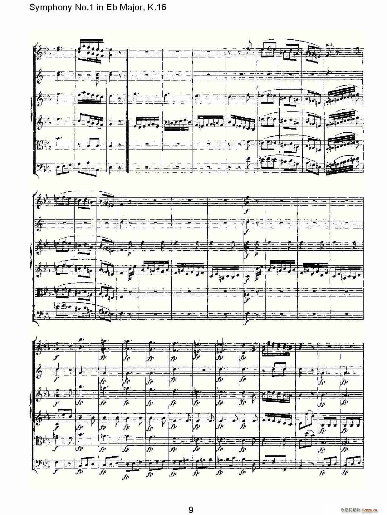 Symphony No.1 in Eb MajorK.16(ʮּ)9