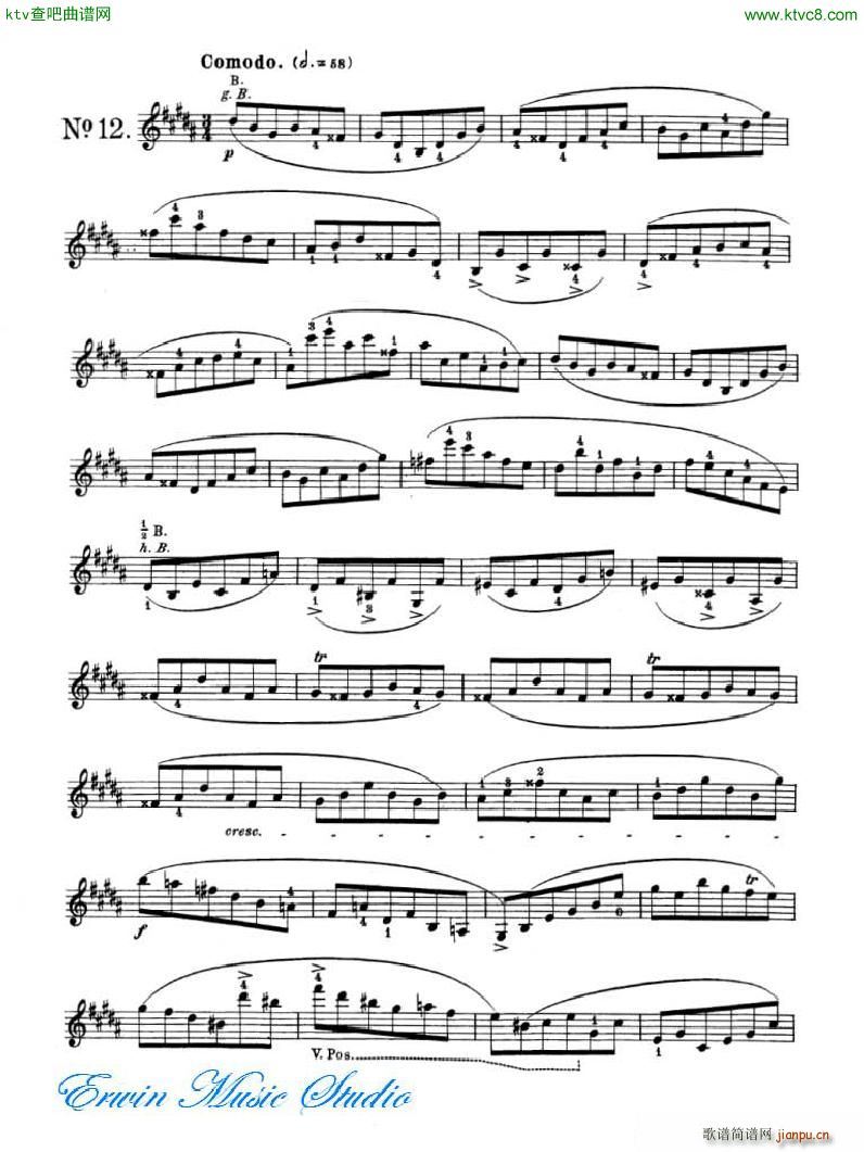 _ 24׾(x)Pierre Rode 24 Studi Per violino 09 16(ʮּ)7