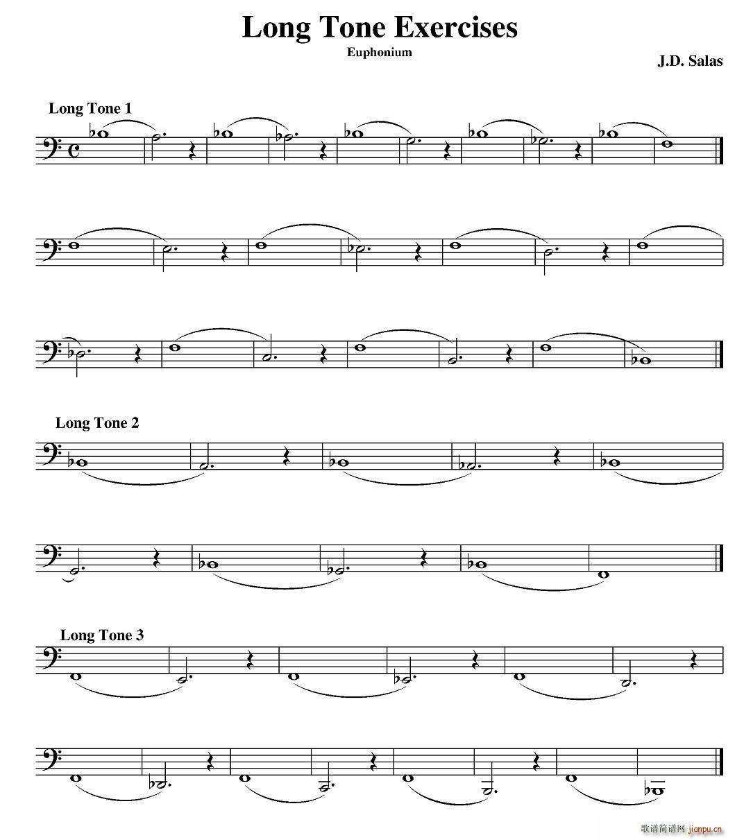 Long Tone Exercises Euphonium ̖(ho)(x)̲x(ʮּ)1