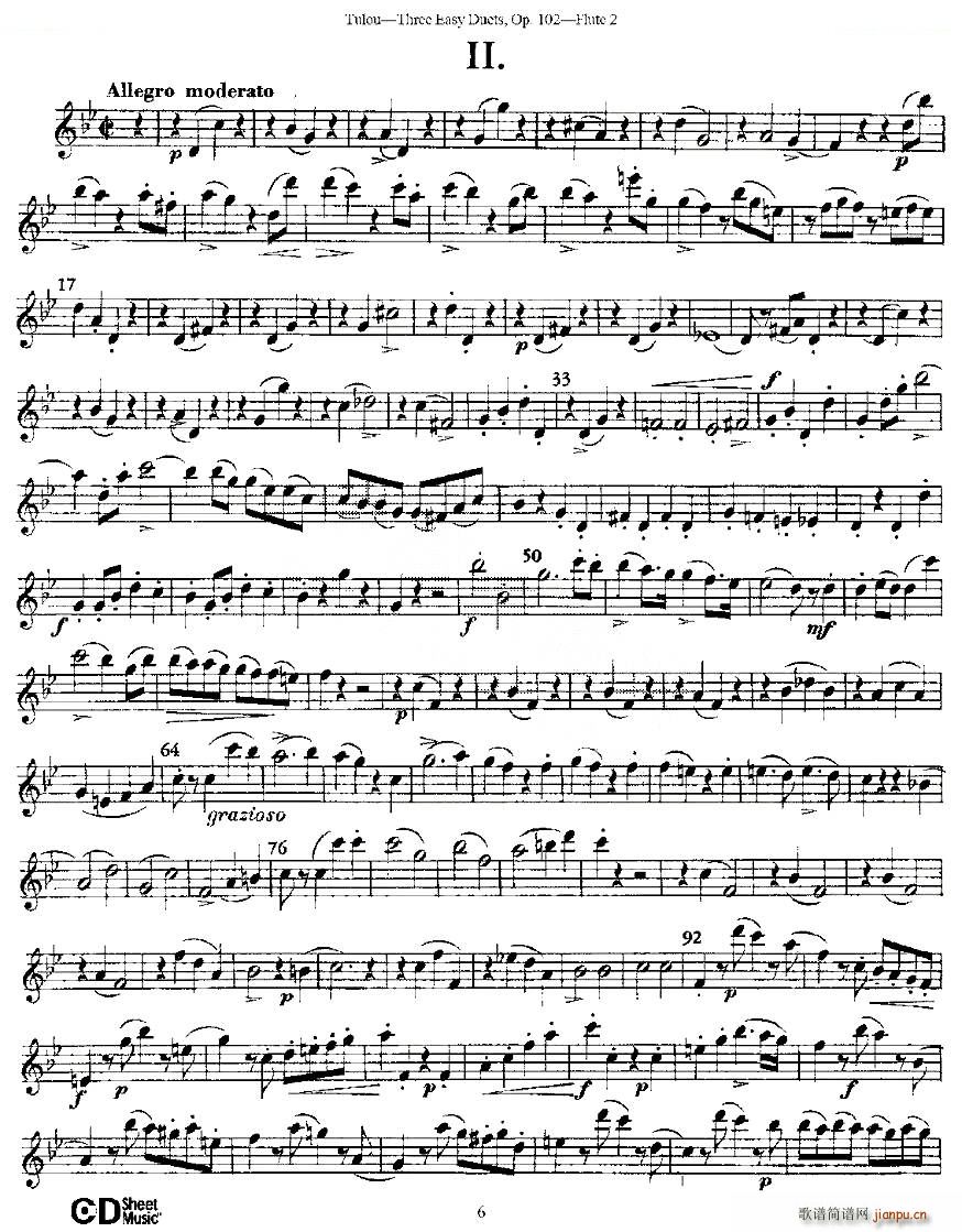 Three Easy Duets Op 102 ֮ڶL(zhng) ׺(jin)Ʒ102̖(ho) ~(ѺV)6