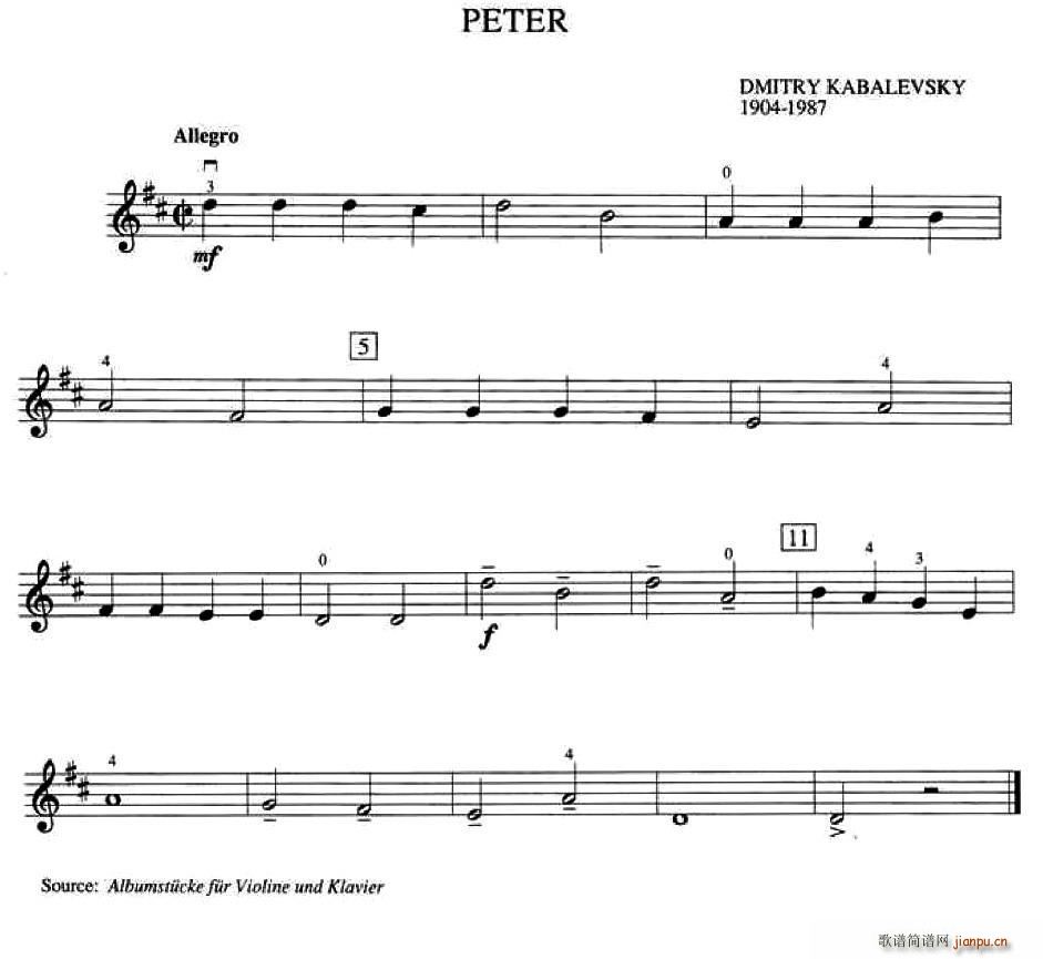 Dmitry Kabalevsky Peter ôСٿ(j) A(y)伉(j) (СV)1