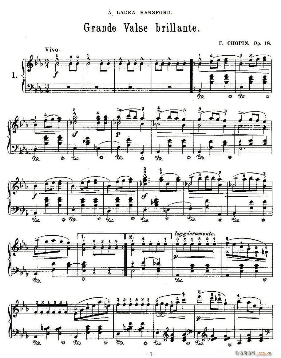 Grande valse brillanteOp.18,No.1(ʮּ)1