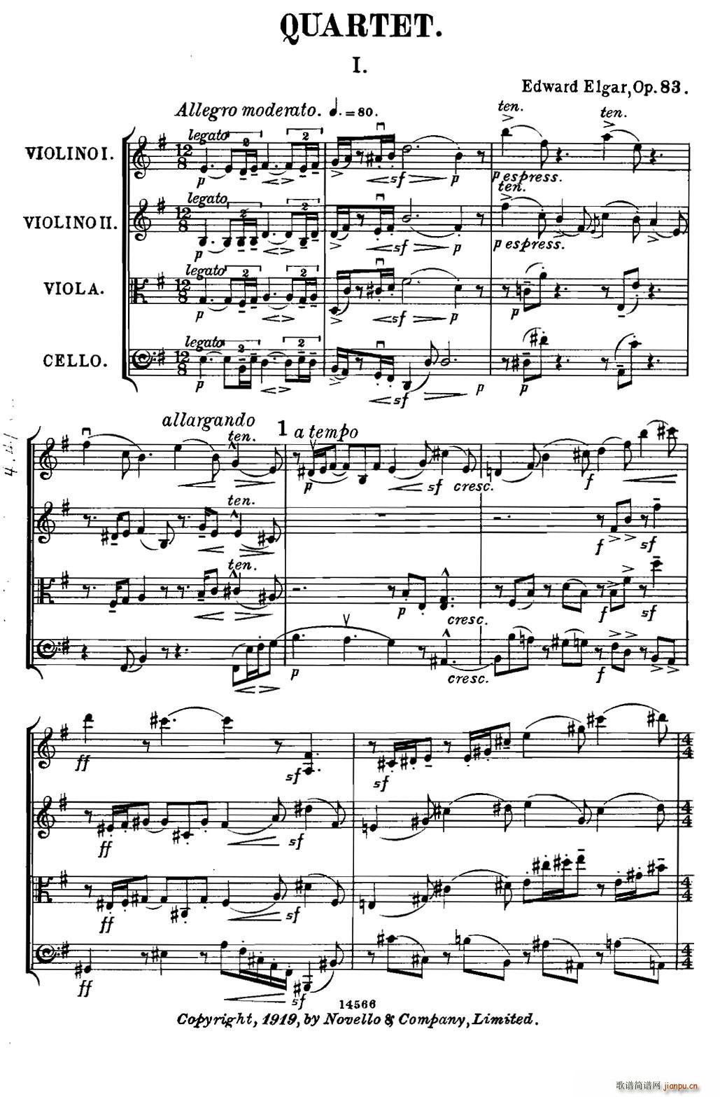 QUARTET Op 83 һ Ҙ (V)1