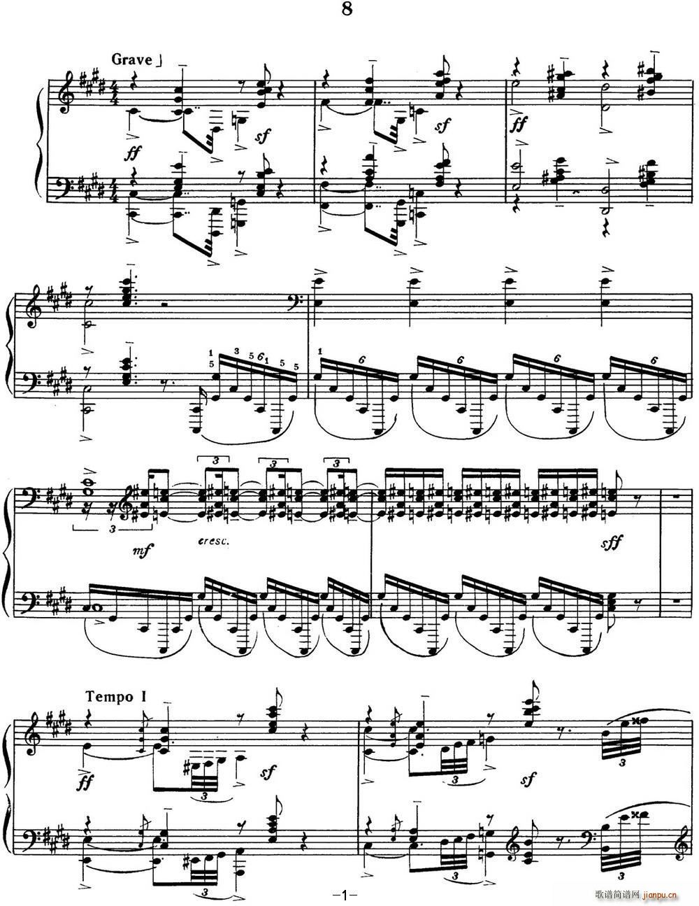 լZ (x)89 Etudes tableaux Op 33 No 8(V)1