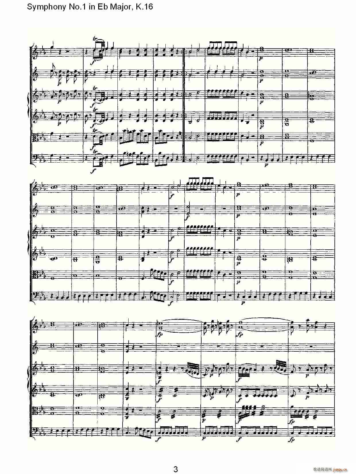 Symphony No.1 in Eb MajorK.16(ʮּ)3