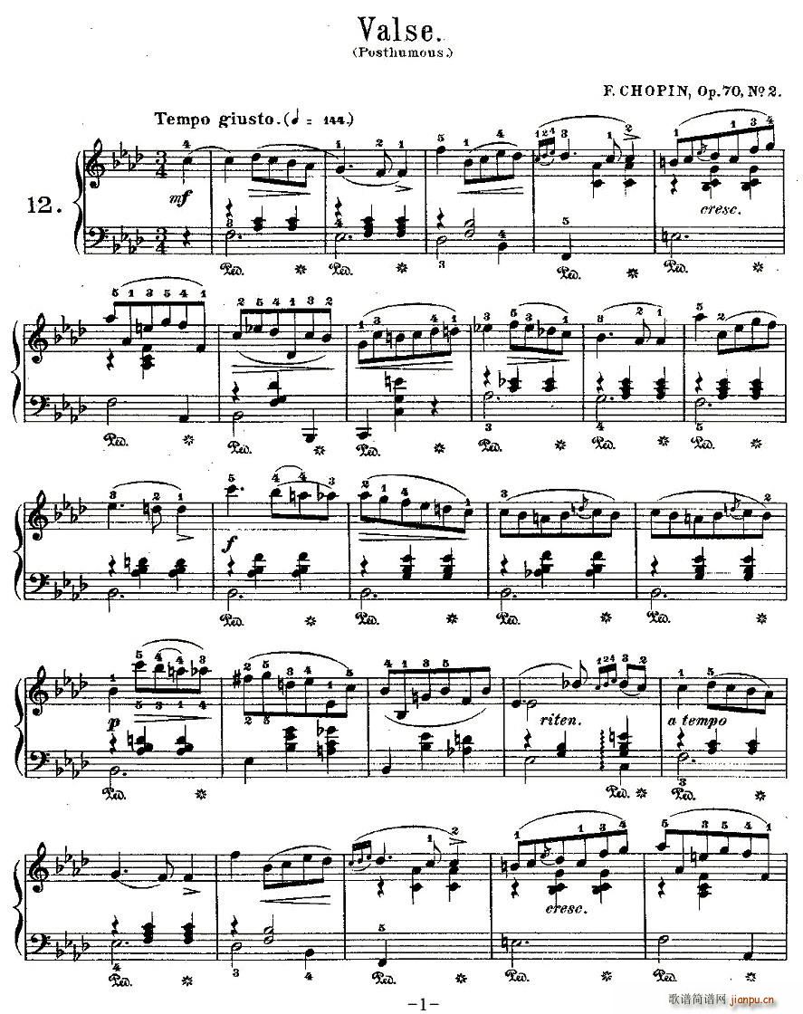 valseOp.70, No.2(ʮּ)1