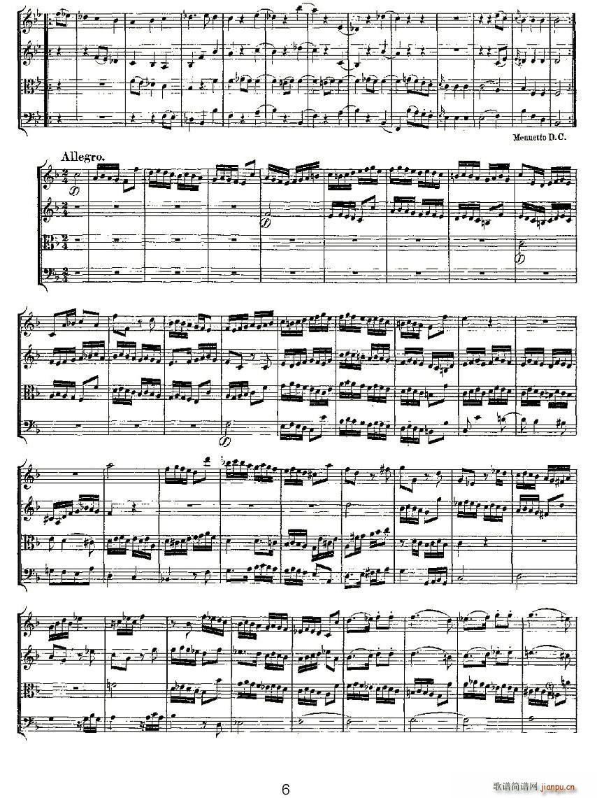 Quartet No 8 in F Major K 168 F{(dio)ڰҘ(V)6