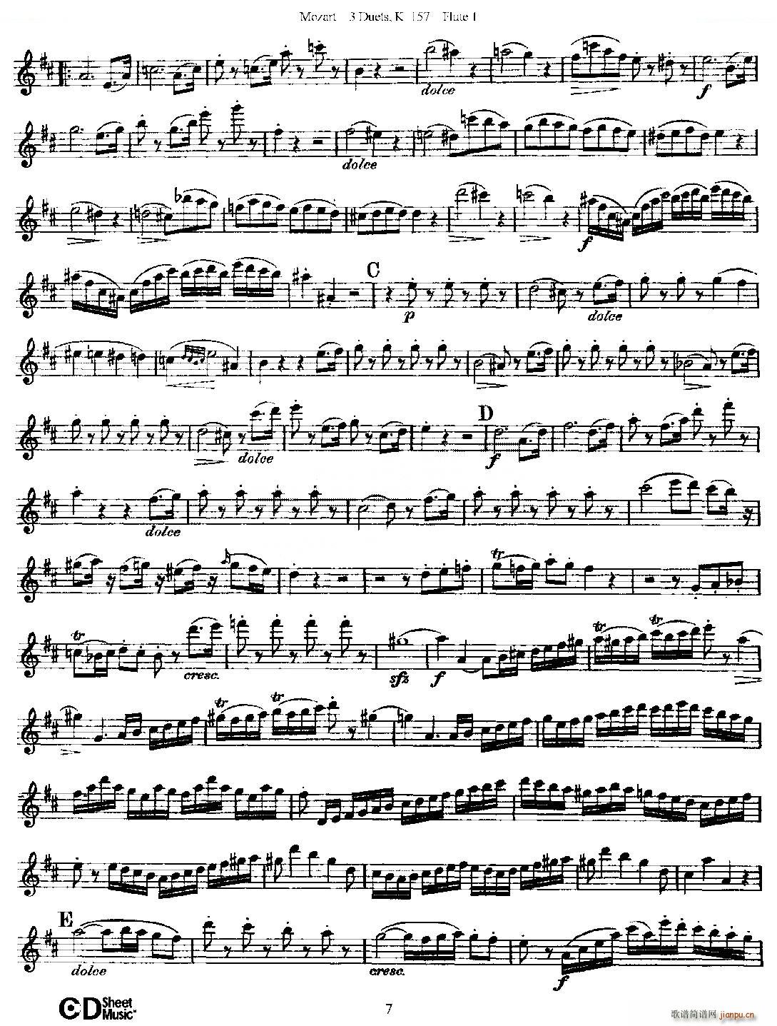 3 Duets K 157 ֮һL(zhng)  K157̖(ho) ~(ѺV)7