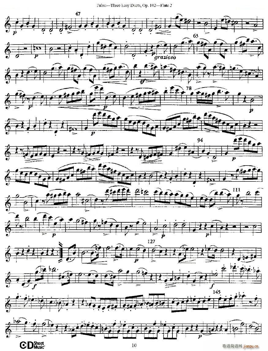 Three Easy Duets Op 102 ֮ڶL(zhng) ׺(jin)Ʒ102̖(ho) ~(ѺV)10