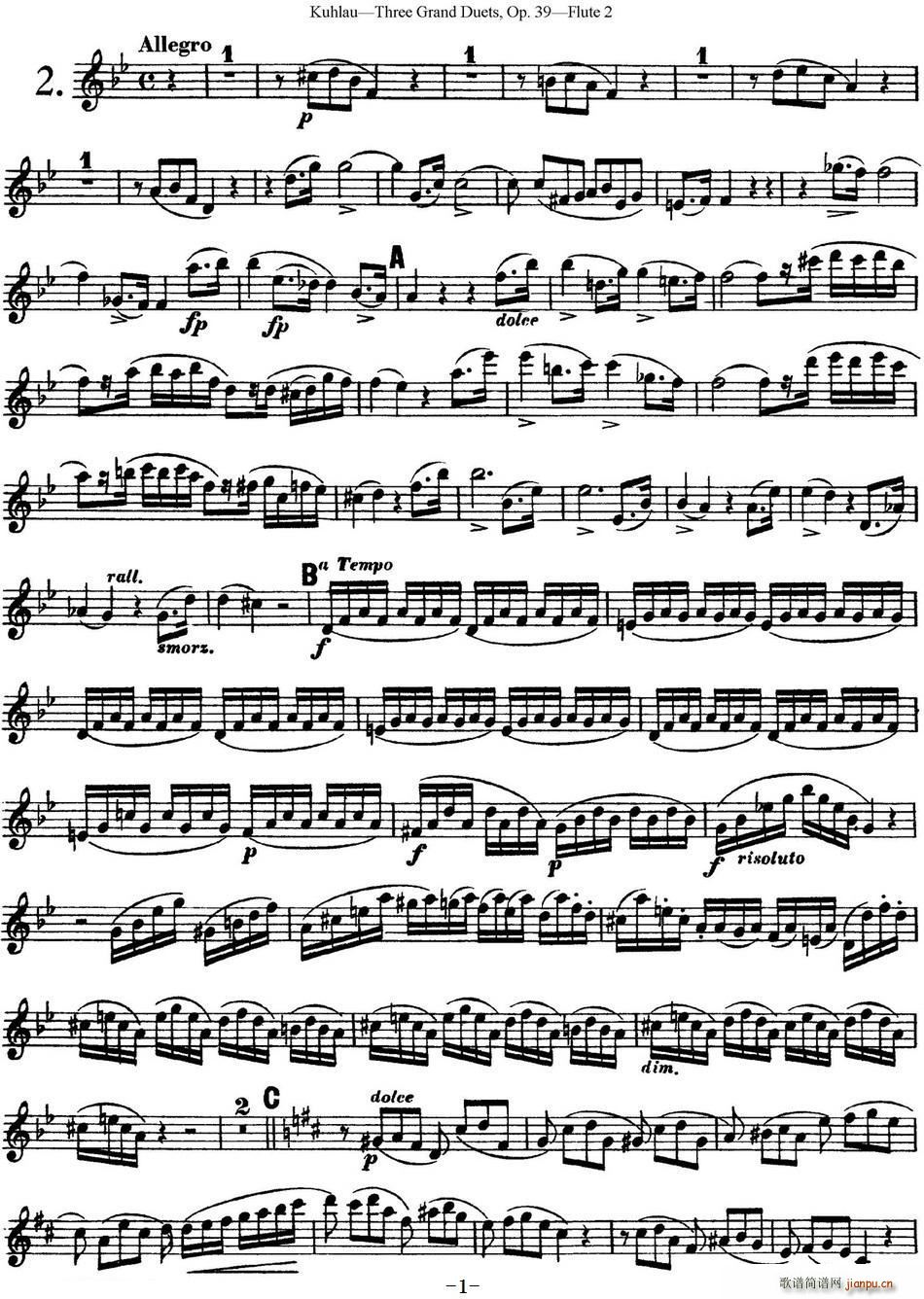 (k)L(zhng)Ѷ(x)Op 39 Flute 2 No 2(ѺV)1