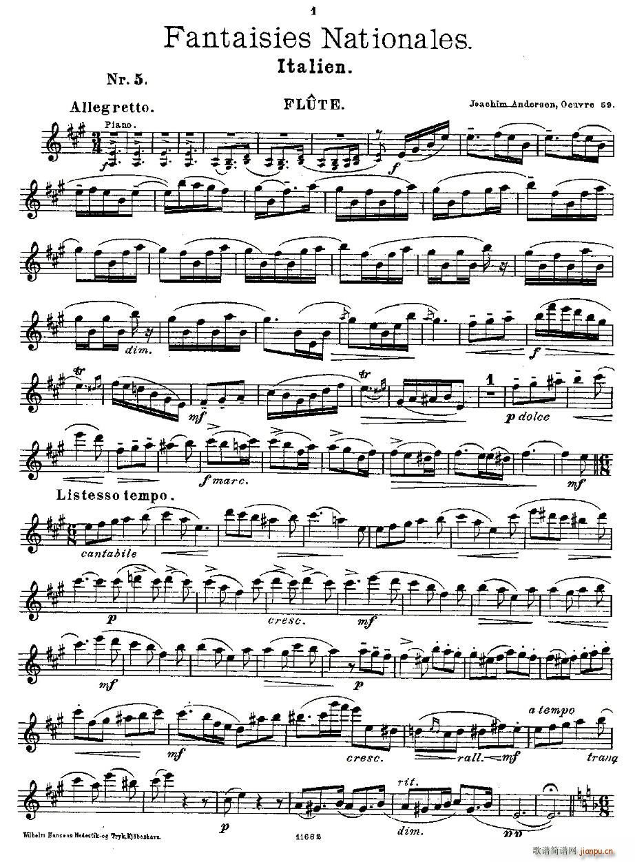 Fantaisies nationales. Op. 59, 5.(ѺV)1