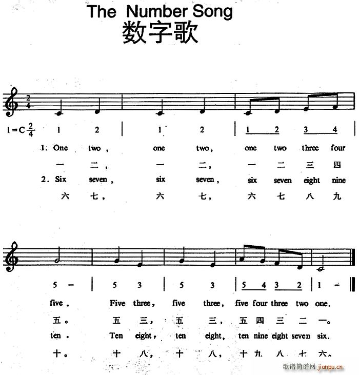 The Number Song (sh)ָ(ʮּ)1