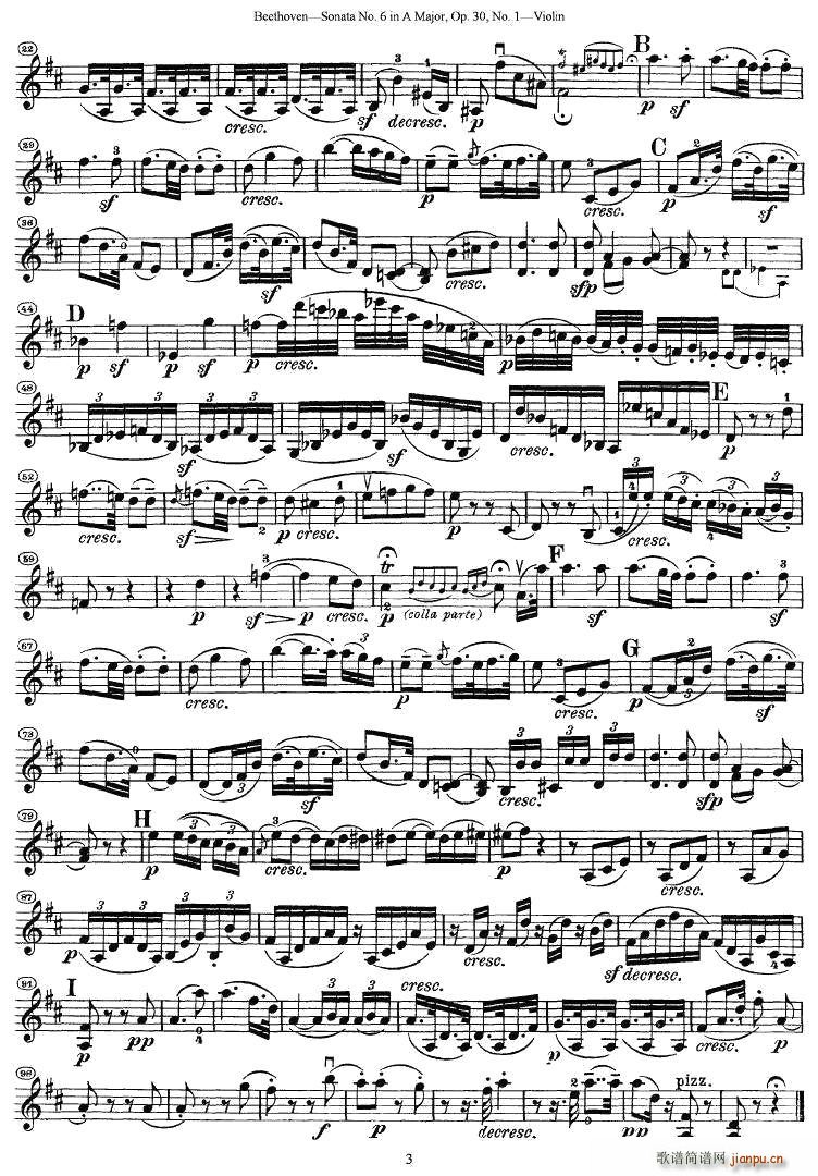 Sonata No.6 in A MajorOp.30No.1(СV)3