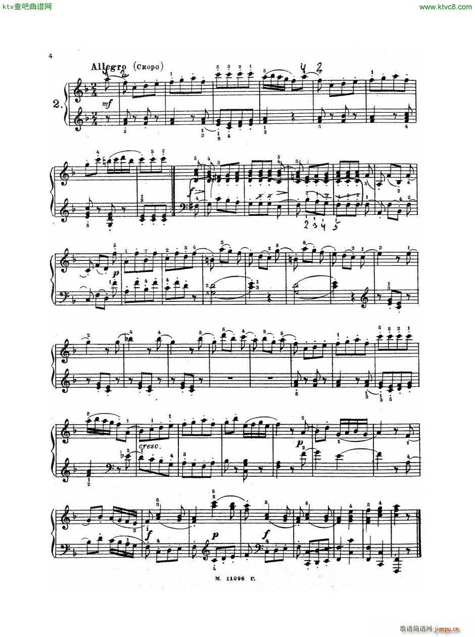Haydn Twelve Easy Pieces For Piano(V)5