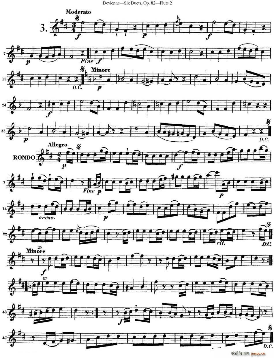 ¾S{LѶСOp 82 Flute 2 NO 3(ѺV)1