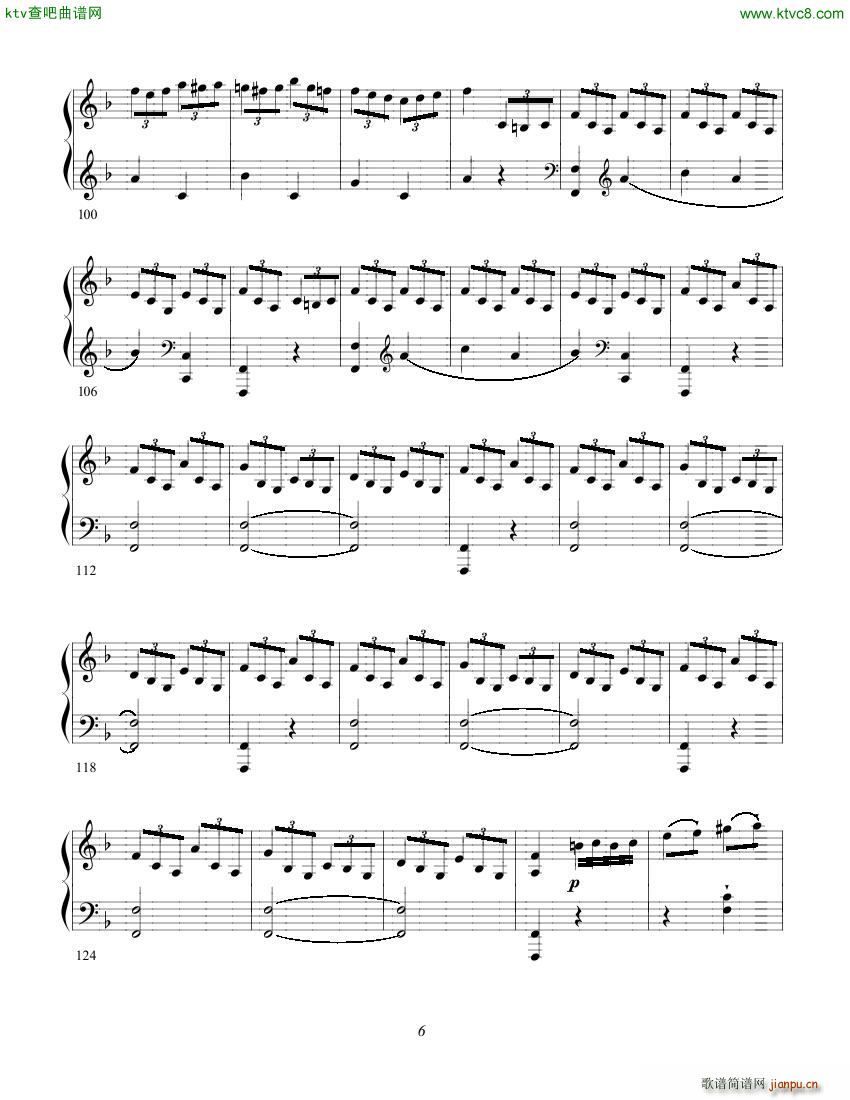 Clementi op 1a No 1 Sonate F major(V)6