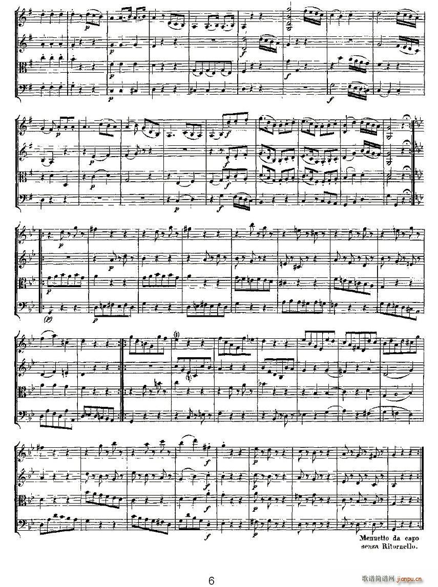 Quartet No 3 in G Major K 156 G{(dio)Ҙ(l)(V)6