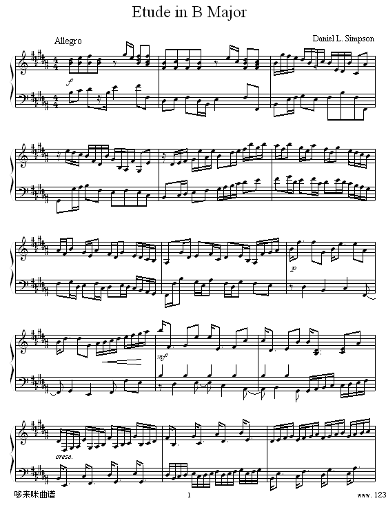 EtudeinBMajor-DanielL.Simpson(V)1