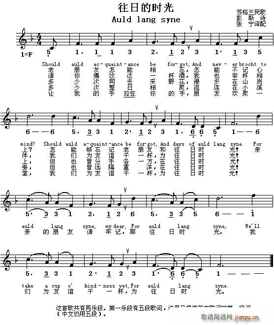 Km Auld lang syne յĕr(ʮּ)1