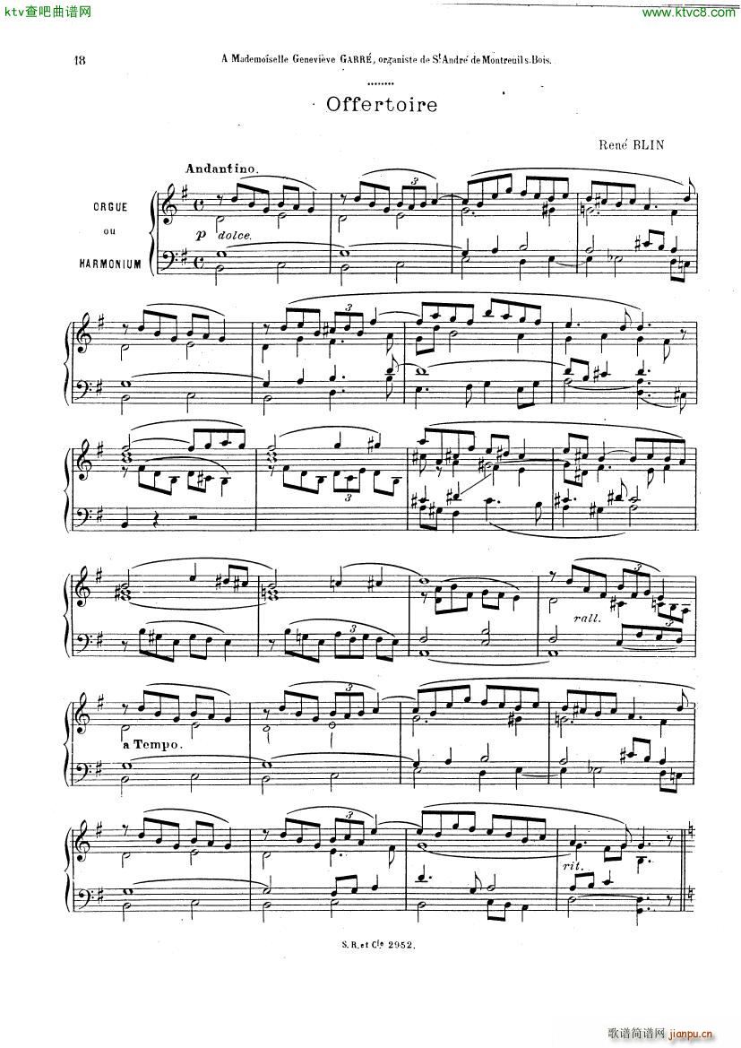 Blin Rene Offertoire organ(V)1