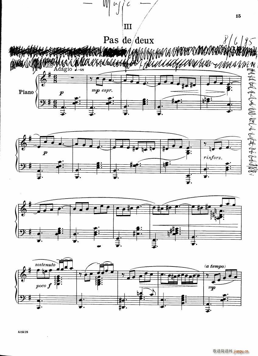 Barber op 28 Souvenirs piano solo(V)15