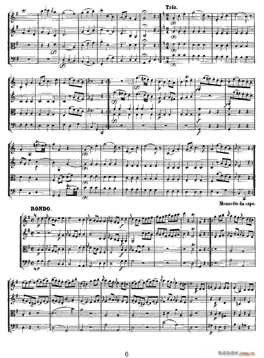 Quartet No 1 in G Major K 80 G{(dio)һҘ(V)6