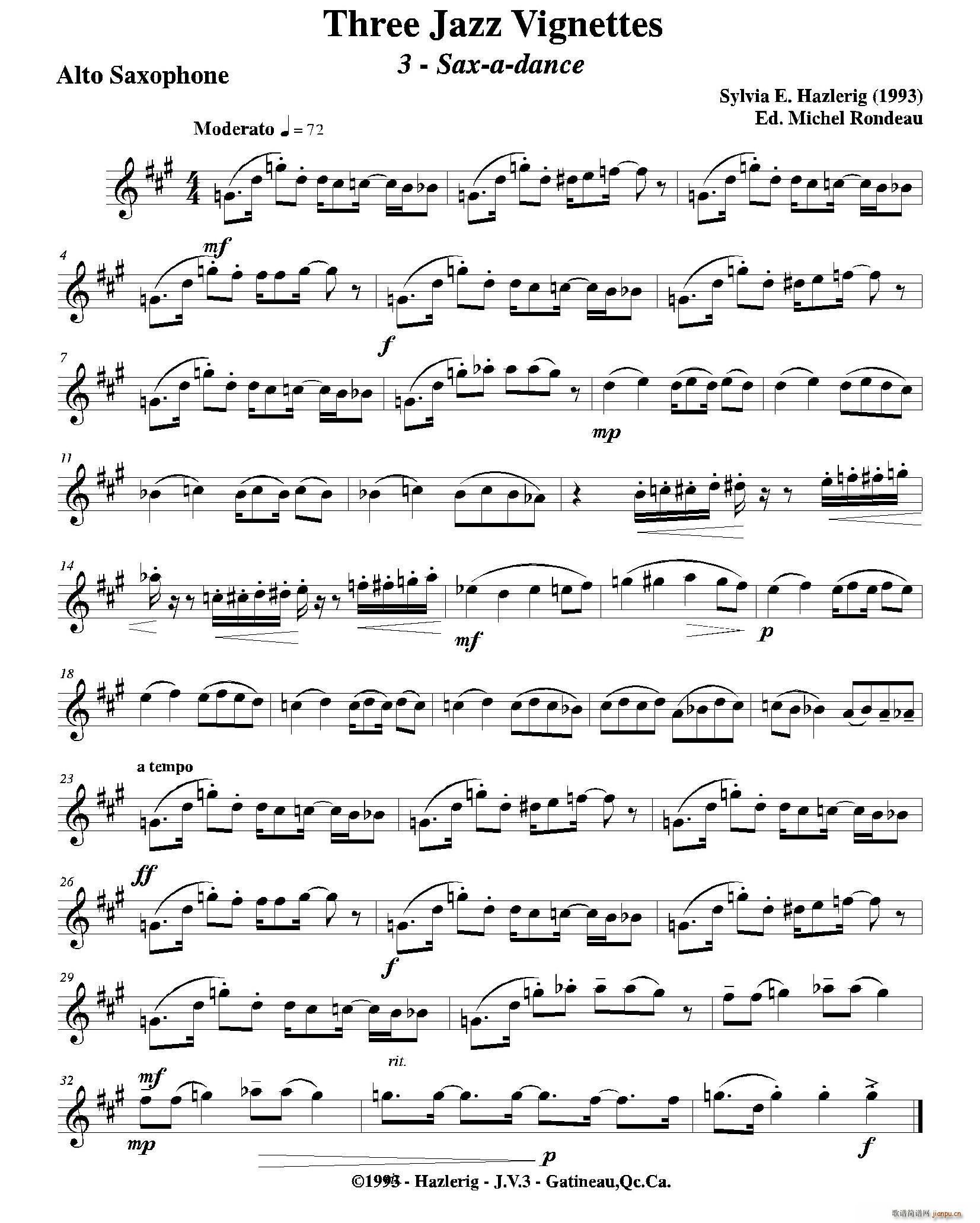 Three jazz vignettes  _˹(V)1