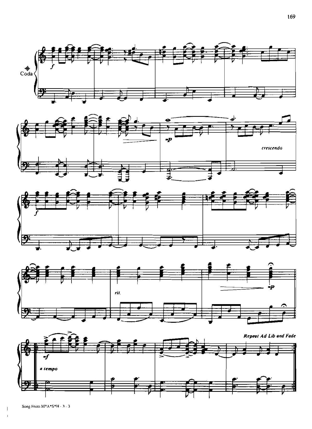 SONG FROM MASH Dan Coates {(dio) (V)3