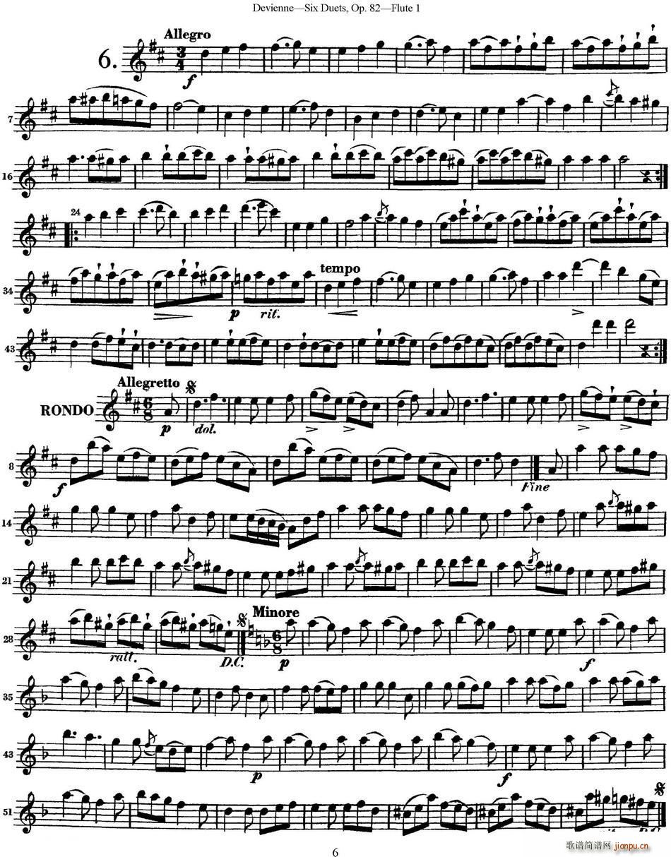 ¾S{(g)LѶСOp 82 Flute 1 NO 6(ѺV)1