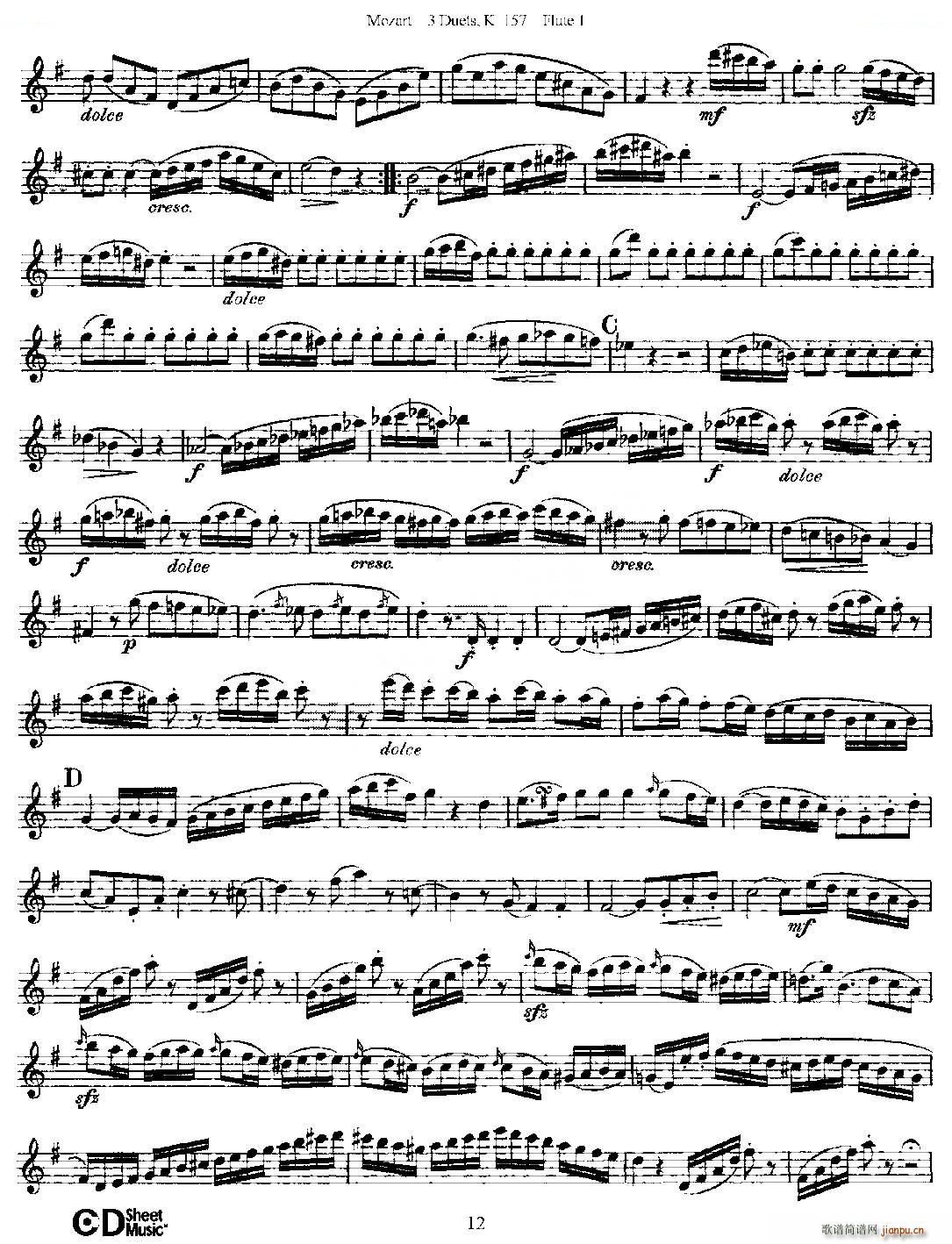 3 Duets K 157 ֮һL(zhng)  K157̖(ho) ~(ѺV)12
