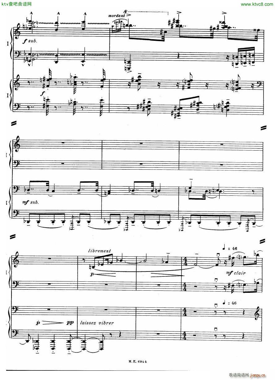 Auric Partita for two pianos(V)20