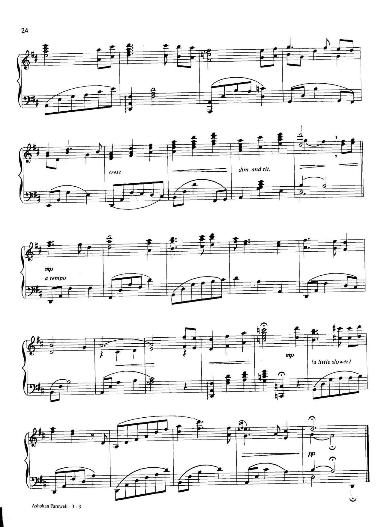 ashokan farewell Dan Coates {(dio) (V)3