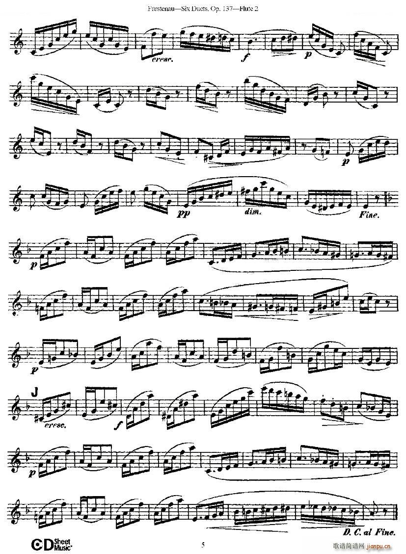 Six Duets Op 137 ֮һ  Ʒ 137̖(ho) ~(V)1