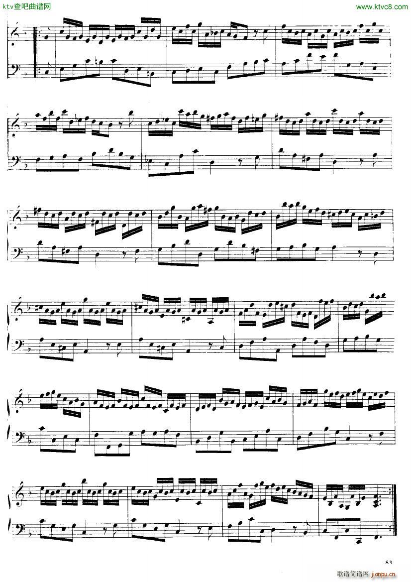 Handel Suite in F major G175 179(V)3