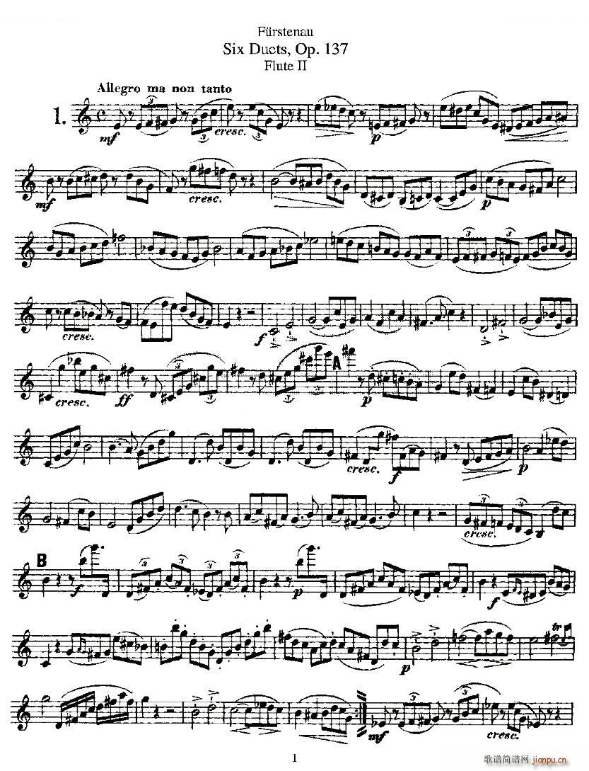 Six Duets Op 137 ֮һ  Ʒ 137̖(ho) ~(V)5