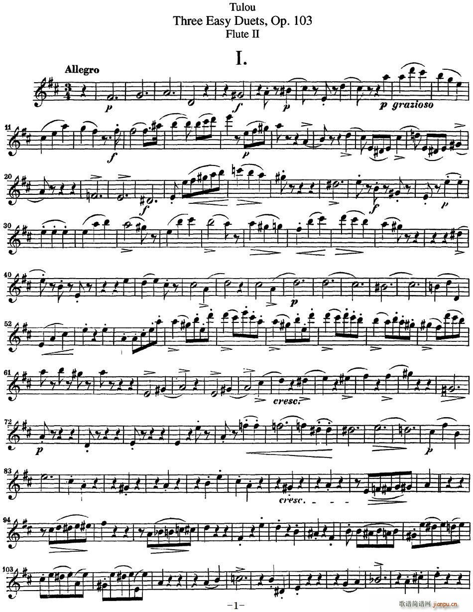 D¶LѺOp 103 Flute 2 NO 1(ѺV)1