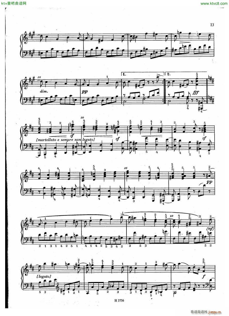 Dussek 61 Sonata Elegie Harmonique(V)13