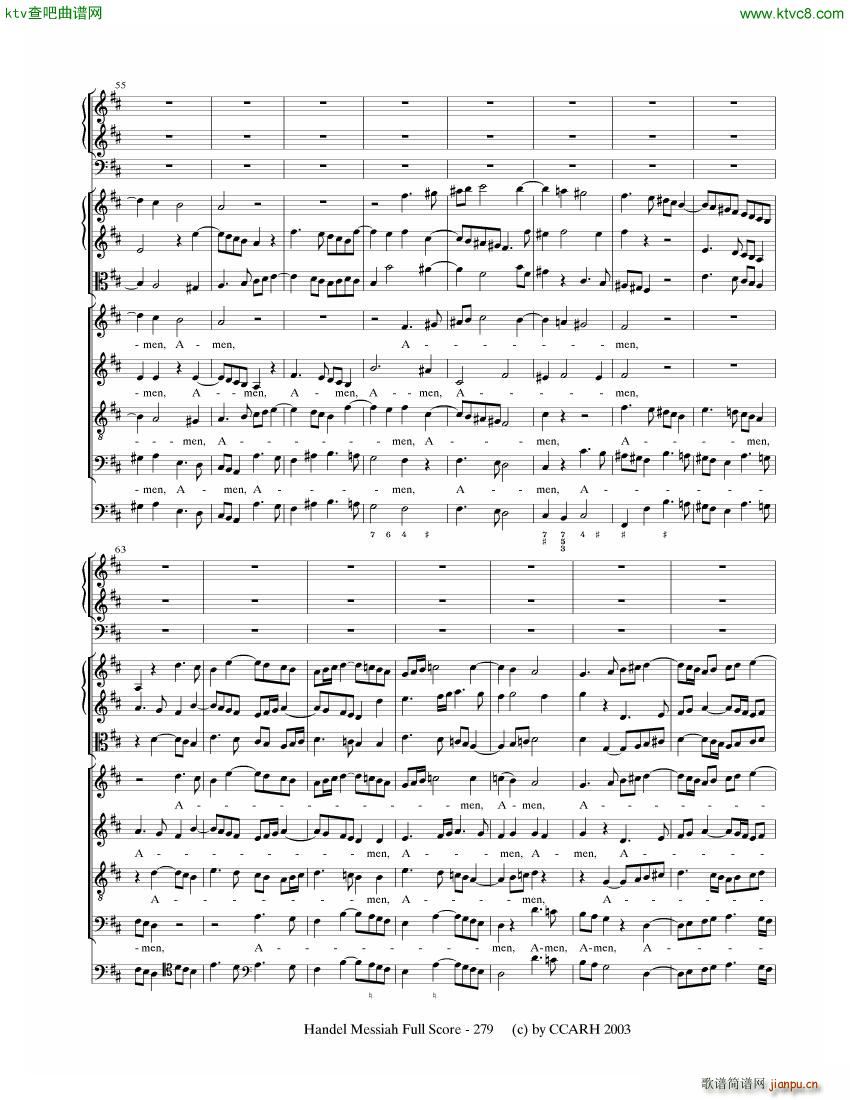 G F Handel Messiah Open Score (V)38