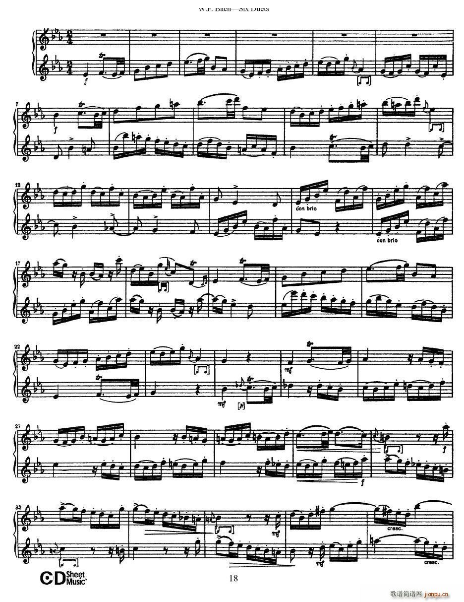 Six Duets 6׶ 3(V)5