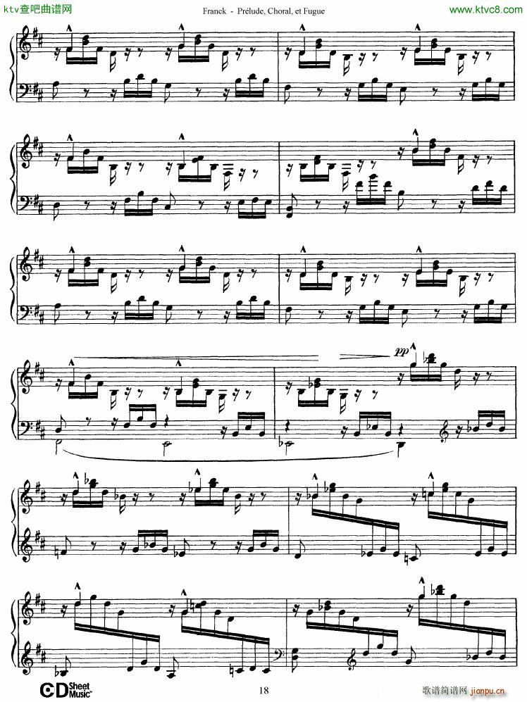 Franck Prlude Choral et Fugue(V)18