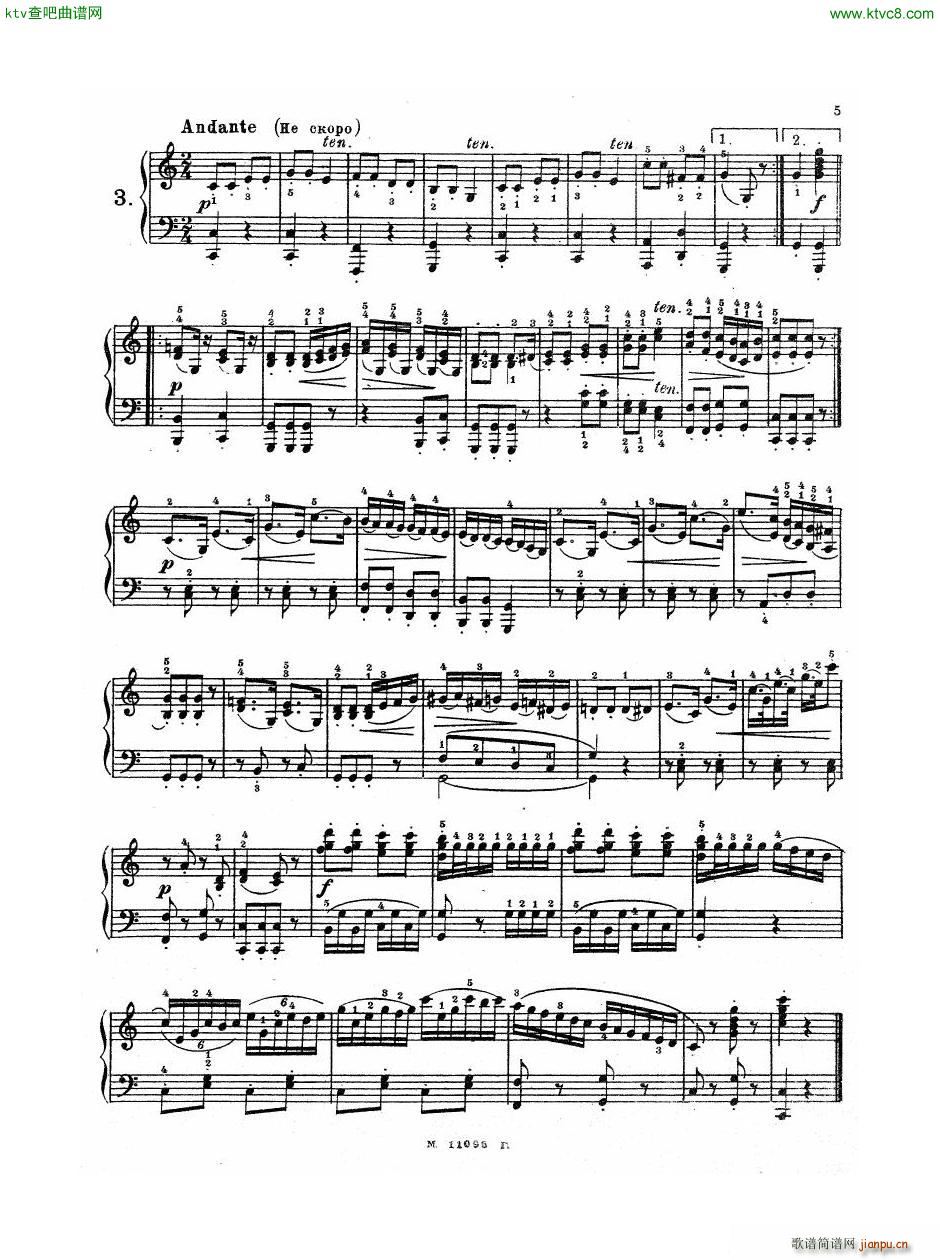 Haydn Twelve Easy Pieces For Piano(V)6