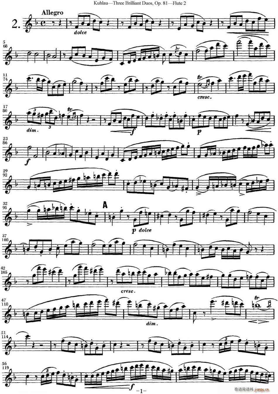 L(zhng)Ѷྚ(x)OP 81 Flute 2 NO 2(ѺV)1