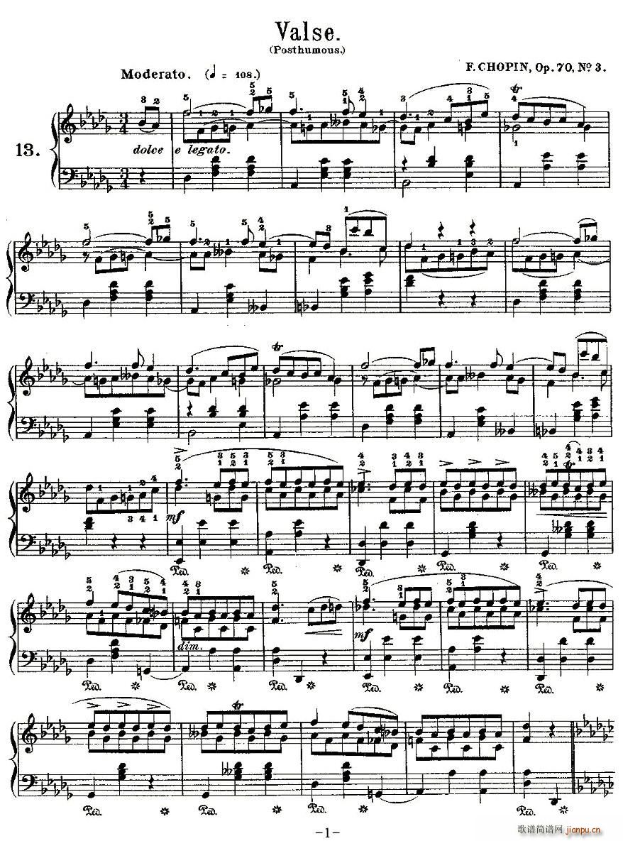valseOp.70, No.3(ʮּ)1