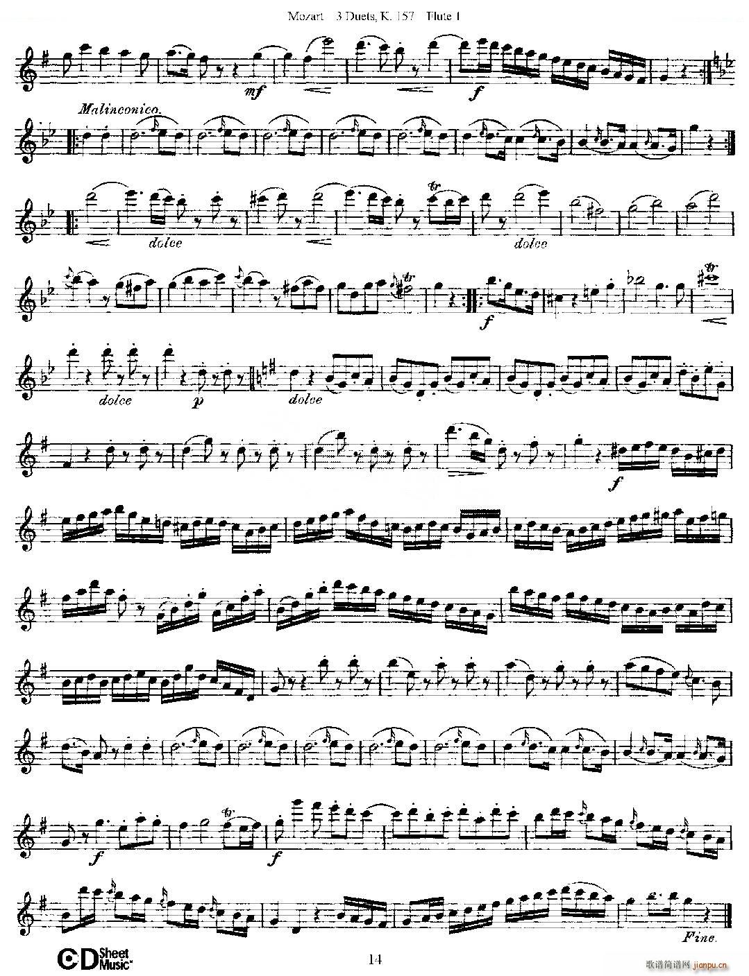 3 Duets K 157 ֮һL(zhng)  K157̖(ho) ~(ѺV)14