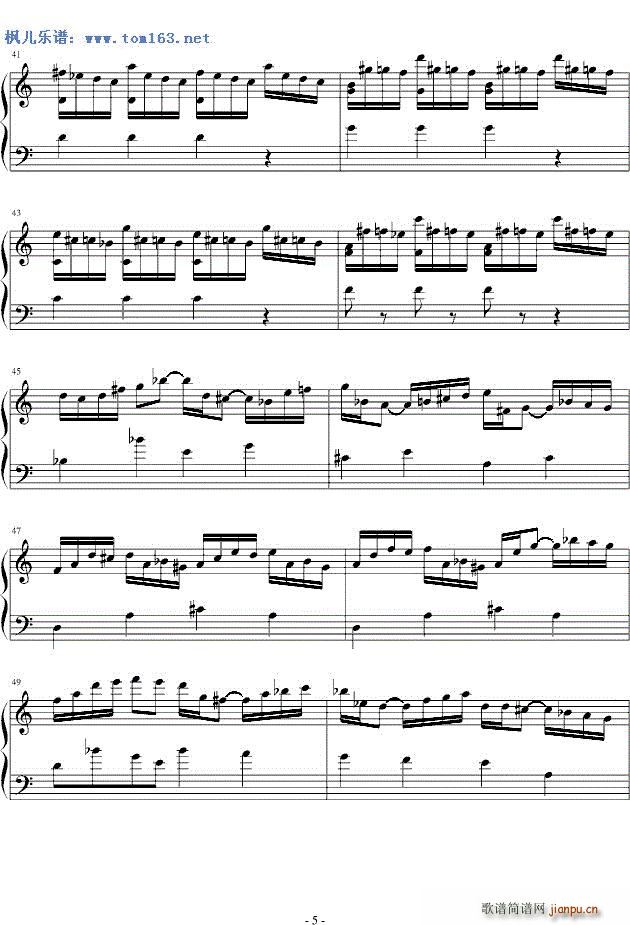 suite de Bach J S(V)5