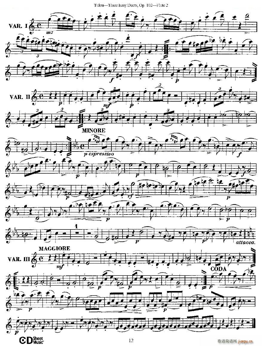 Three Easy Duets Op 102 ֮ڶL(zhng) ׺(jin)Ʒ102̖(ho) ~(ѺV)12