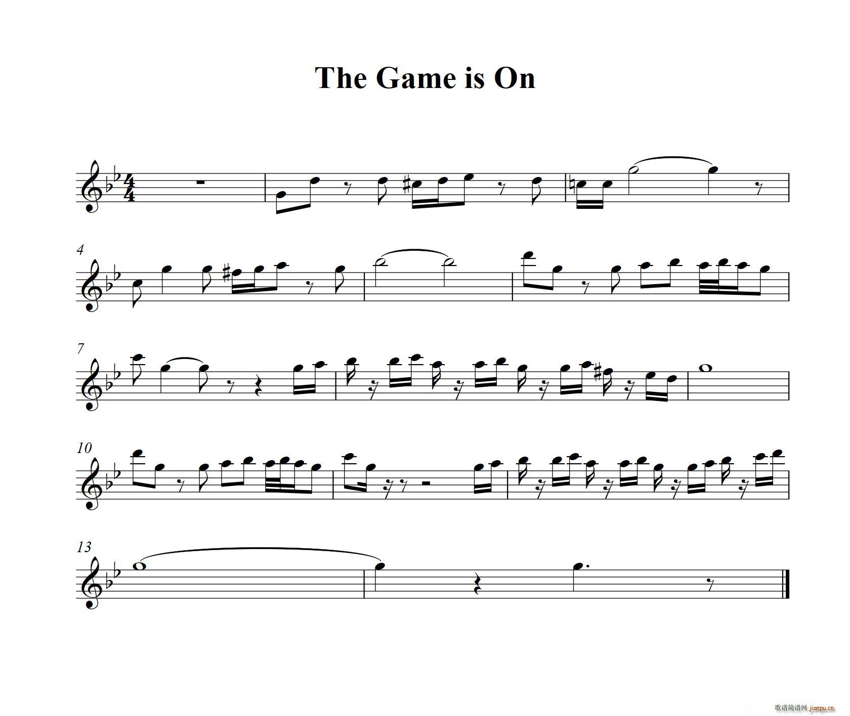 the game is on(V)1