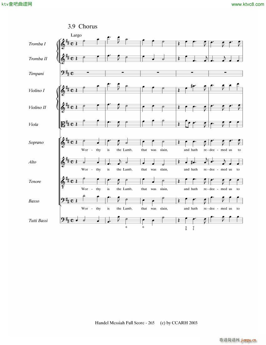 G F Handel Messiah Open Score (V)24
