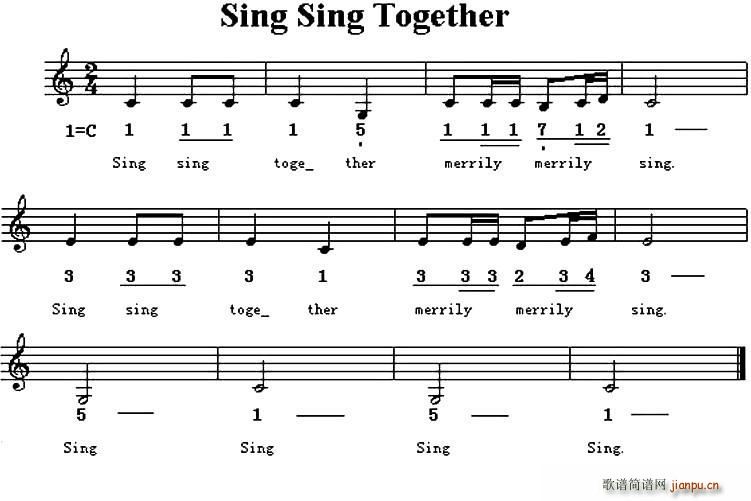 Sing sing together һ Ӣă(ʮּ)1