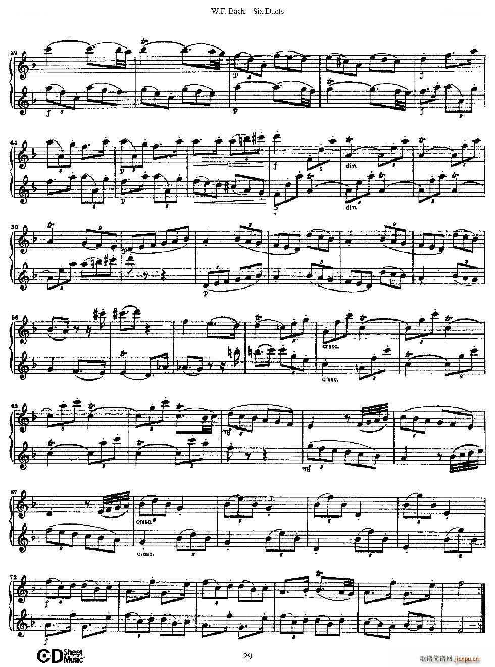 Six Duets ֮ ׶ྚ(x) ~(V)7